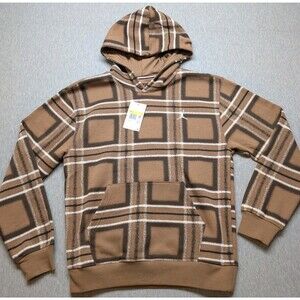 NWT Mens Nike Air Jordan Essentials Fleece Pullover Hoodie Brown Size SM $88